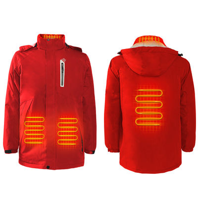 7.4V 冬 バッテリー用暖房コート 暖房服 男性用電気暖房着