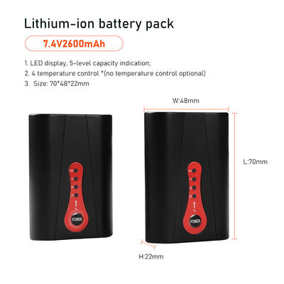 熱くするコートの熱くするベスト電池のパックのための7.4V携帯用充電器
