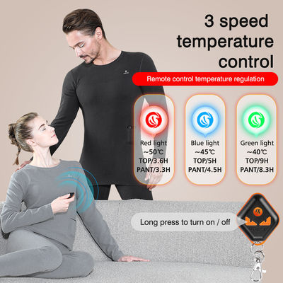 冬用電動暖房下着セット フリース 熱帯 トップズ パンツ スキー 暖房 衣装
