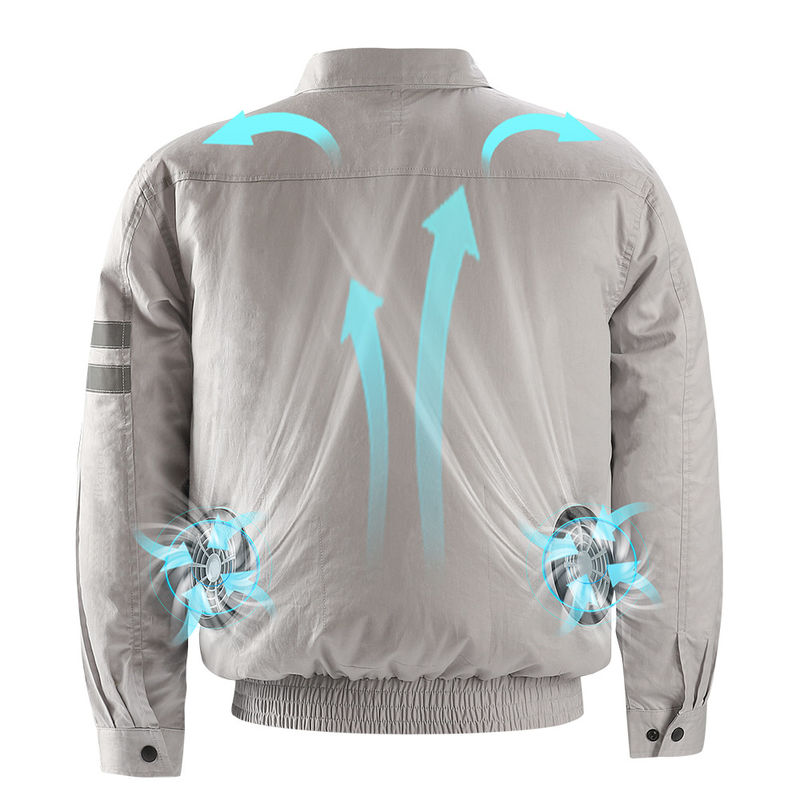 5Vファンによって冷却されたジャケットの空気は服装均一3XL 4XLのサイズを調節した